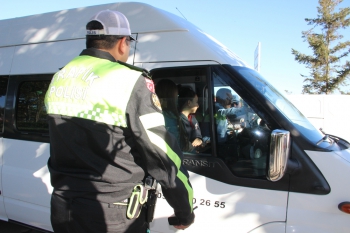 Erzurum'da öğrenci servislerine sıkı denetim